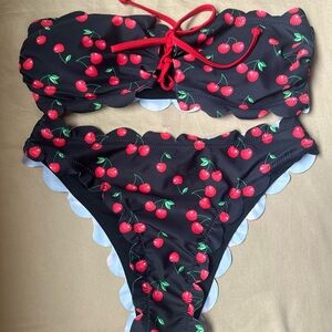 Cherry Print Bikini Set